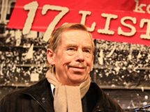 Dramatik a bval prezident republiky Vclav Havel v Brn 19. listopadu 2009 na koncert pro 17. listopad 1989.