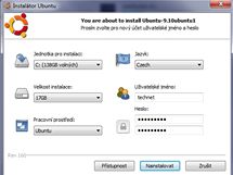 Wubi instalace Ubuntu pmo z Windows