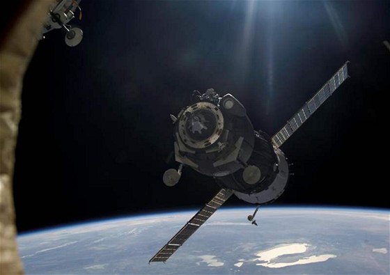 Sojuz pilétá k ISS (ilustraní foto)