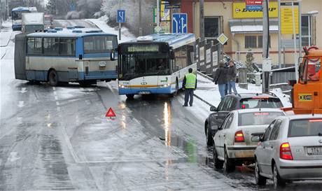 Nehoda autobusu na nled ve Slezsk Ostrav