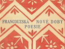 Josef apek - obálka k Francouzské poesii nové doby