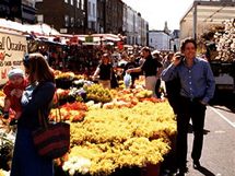 Lokace z filmu Notting Hill - trh na Portobello Road v lt