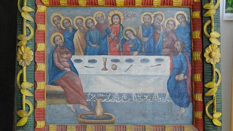 Restaurování ikon devného kostelíku v Blansku