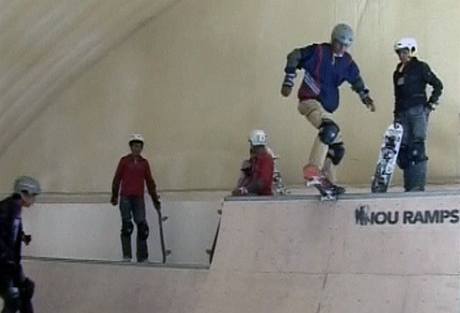 Nov skatepark v afghnsk metropoli Kbulu (29. prosince 2009)