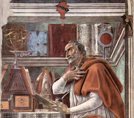 Sv. Augustin na malb Sandra Botticelliho - 15. stolet