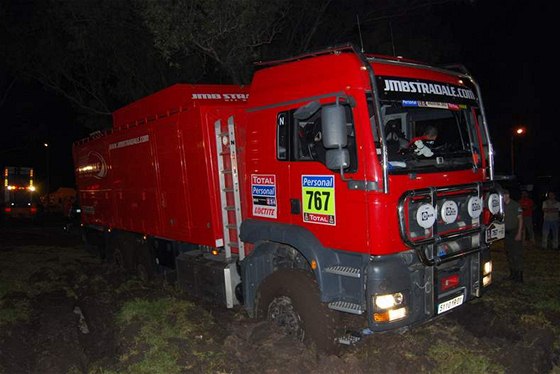 Bivak v bahn pi Rallye Dakar 2010