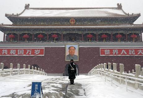 Peking se potk se snhovou kalamitou (3. 1. 2010)