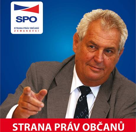 Pedvolební plakát Strany práv oban.