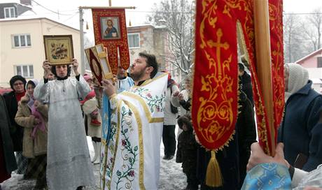 Pravoslavn vnoce v Ostrav - Michlkovicch. (7. ledna 2010)