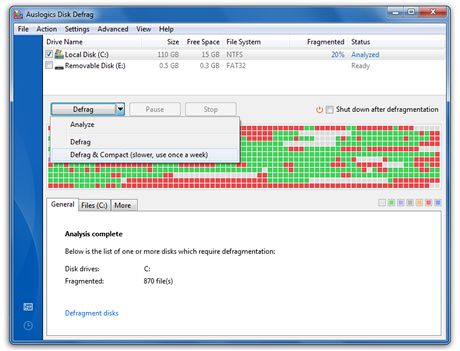 Auslogics Disk Defrag