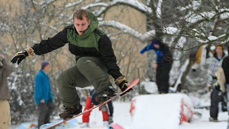 Brnnský snow park v ertov rokli