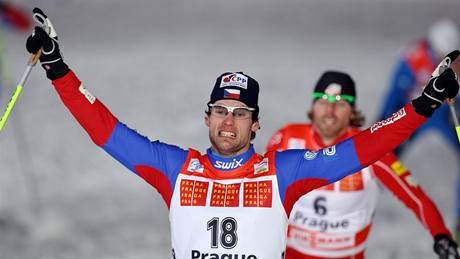 Duan Koíek pi Tour de Ski v Praze 