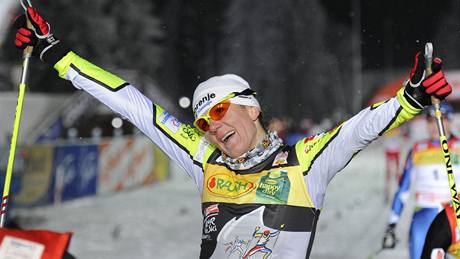 Petra Majdiová triumfuje ve sprintu v rámci seriálu Tour de Ski