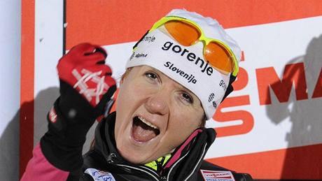 Petra Majdiová triumfuje ve sprintu v rámci seriálu Tour de Ski