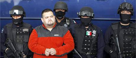 Mexický drogový boss Teodoro Garcia Simental pezdívaný El Teo. (12. ledna 2010)