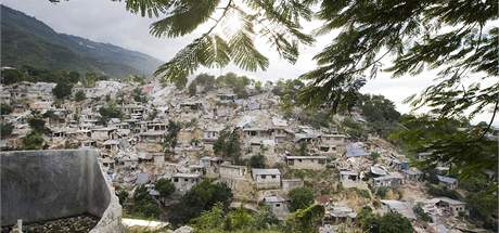 Poniené domy v Port-au-Prince. (14. ledna 2010)