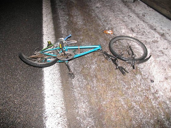 Tragický stet kamionu a cyklisty v Kaplici (19.1.2009)