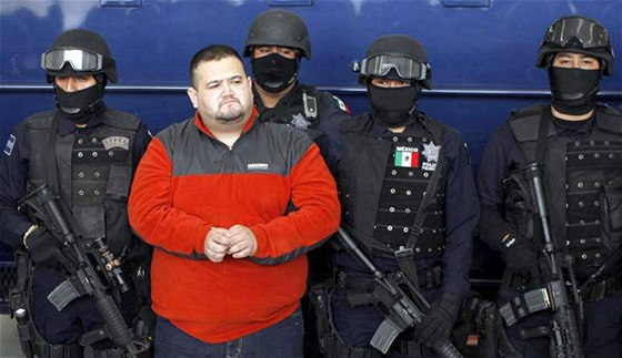 Mexický drogový boss Teodoro Garcia Simental pezdívaný El Teo. (12. ledna 2010)