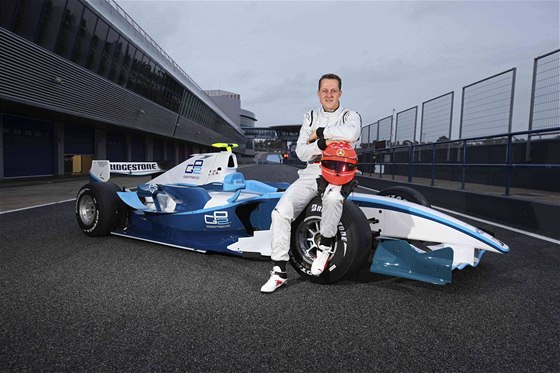 Michael Schumacher v Jerezu, kde testoval vz GP2