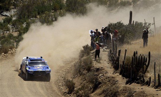 Carlos Sainz  na trati Dakaru 2010