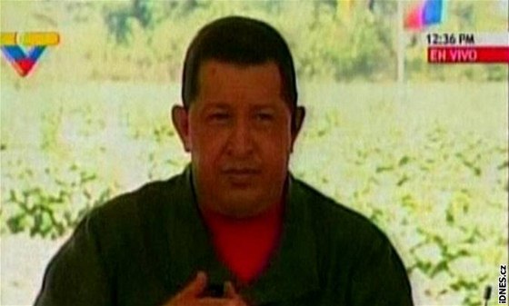 Venezuelský prezident Hugo Chávez v pravidelném poadu Alo Presidente