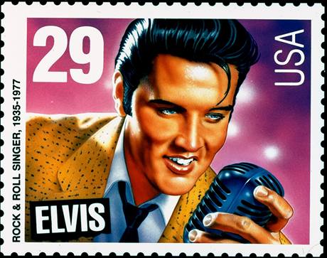Oslavy 75. narozenin Elvise Presleyho -potovn znmka