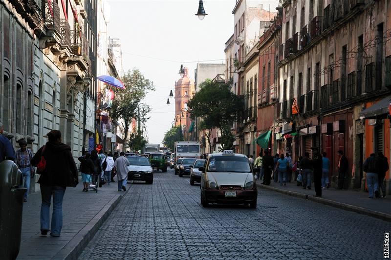 Mexico City. Jízda taxi není v hlavním mst Mexika píli bezpená