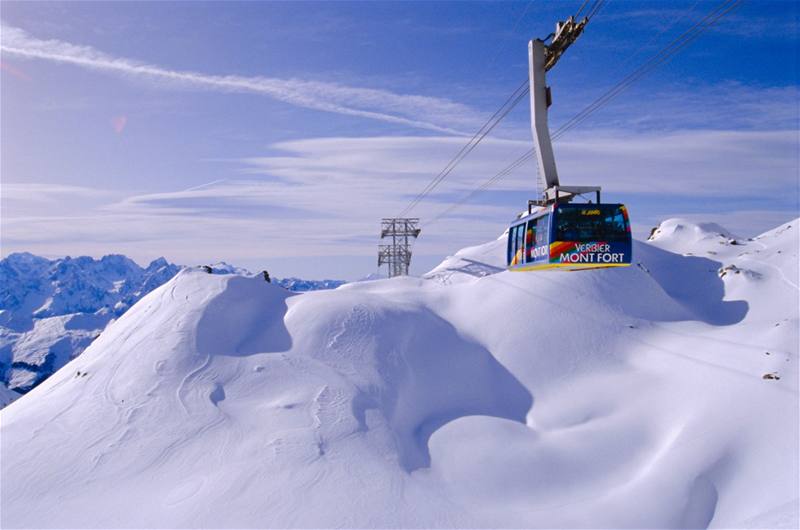 výcarsko, tyi údolí, Verbier, Mont Fort