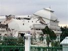 Prezidentský palác na ostrov Haiti neustál zemtesení 12. ledna 2010.