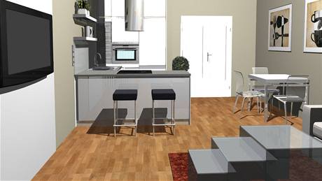 Vtina majitel novostaveb si peje obývací kuchyni moderní a hlavn praktickou
