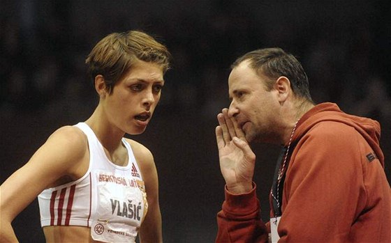 Blanka Vlaiová se svým trenérem