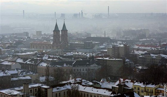 Smog v Ostrav. Ilustraní foto