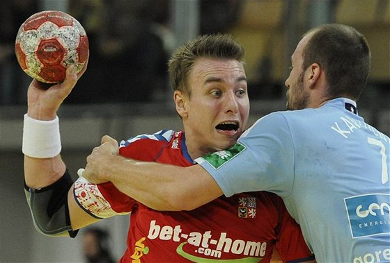 Filip Jícha v utkání proti Slovinsku.