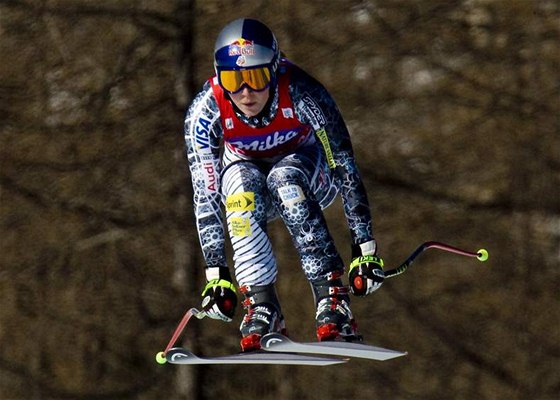 NEDOSTINÁ. A si Lindsey Vonnová oblékne novou kombinézu, bude jet rychlejí.