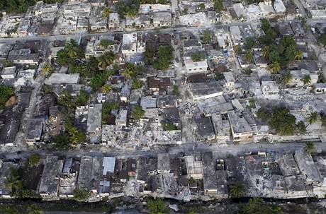 Leteck snmek kod v haitskm mst Leogane