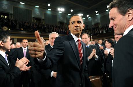 Barack Obama po projevu v americkm Kongresu