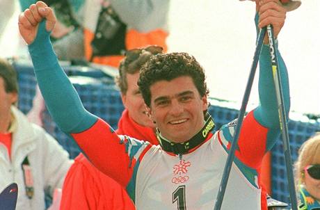 Alberto Tomba v Calgary 1988