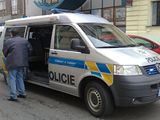 Policie u pepaden banky v Praze na Vinohradech.