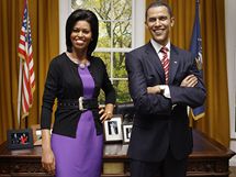 Voskov figurny Michelle a Baracka Obamovch v muzeu Madame Tussaud