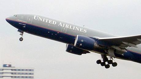 Letadlo společnosti United Airlines. Ilustrační foto Letadlo společnosti United Airlines. Ilustrační foto