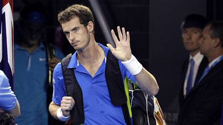 Andy Murray nastupuje k finále Australian Open 2010