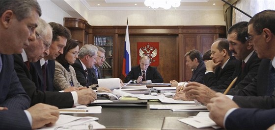 Vladimir Putin pi setkání s initeli Severokavkazského federálního okruhu v Pjatigorsku