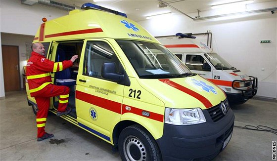 Záchranka vezla do nemocnice dvouletého chlapce, napil se Panadolu. Ilustraní foto