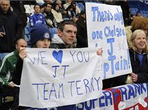 Chelsea - Arsenal: fanouci Chelsea podporuj Johna Terryho