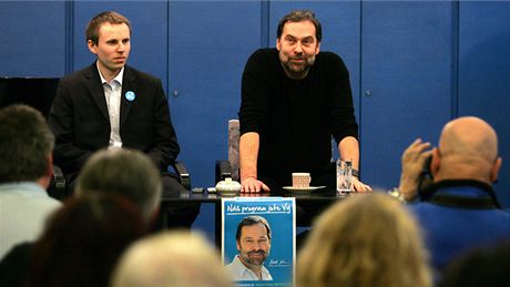 Radek John na debat strany Vci veejné v Dín (3. února 2010)
