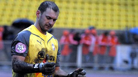 Martin Ticháček, brankář Viktorie Plzeň Martin Ticháček, brankář Viktorie Plzeň