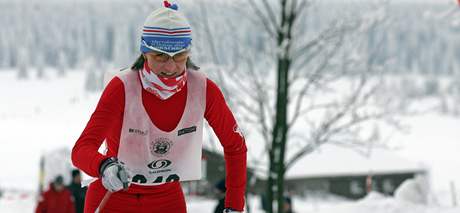 Kateina Bauerová na trati závodu Karlv bh v loském roce.