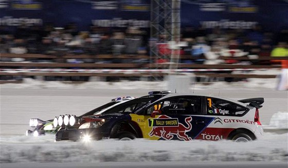 Sebastien Ogier na védské rallye zazáil.