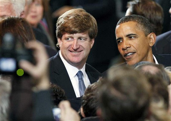 Patrick J. Kennedy s prezidentem Barackem Obamou.