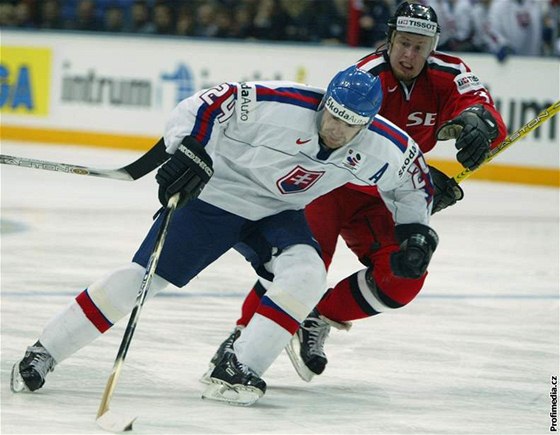 igmund Pálffy v dresu slovenské hokejové reprezentace.